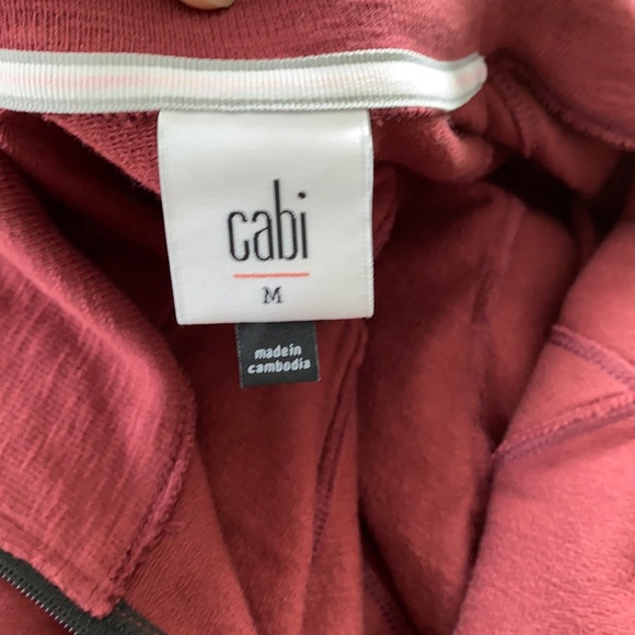 Cabi Training Jacket #4122 brownish burgundy, warm up - Picture 7 of 10